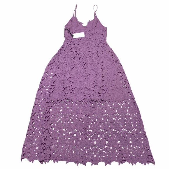 Astr Lace A-Line Lavender Midi dress XS - Picture 12 of 15